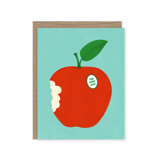 Red Apple -- Feel Better Soon Card