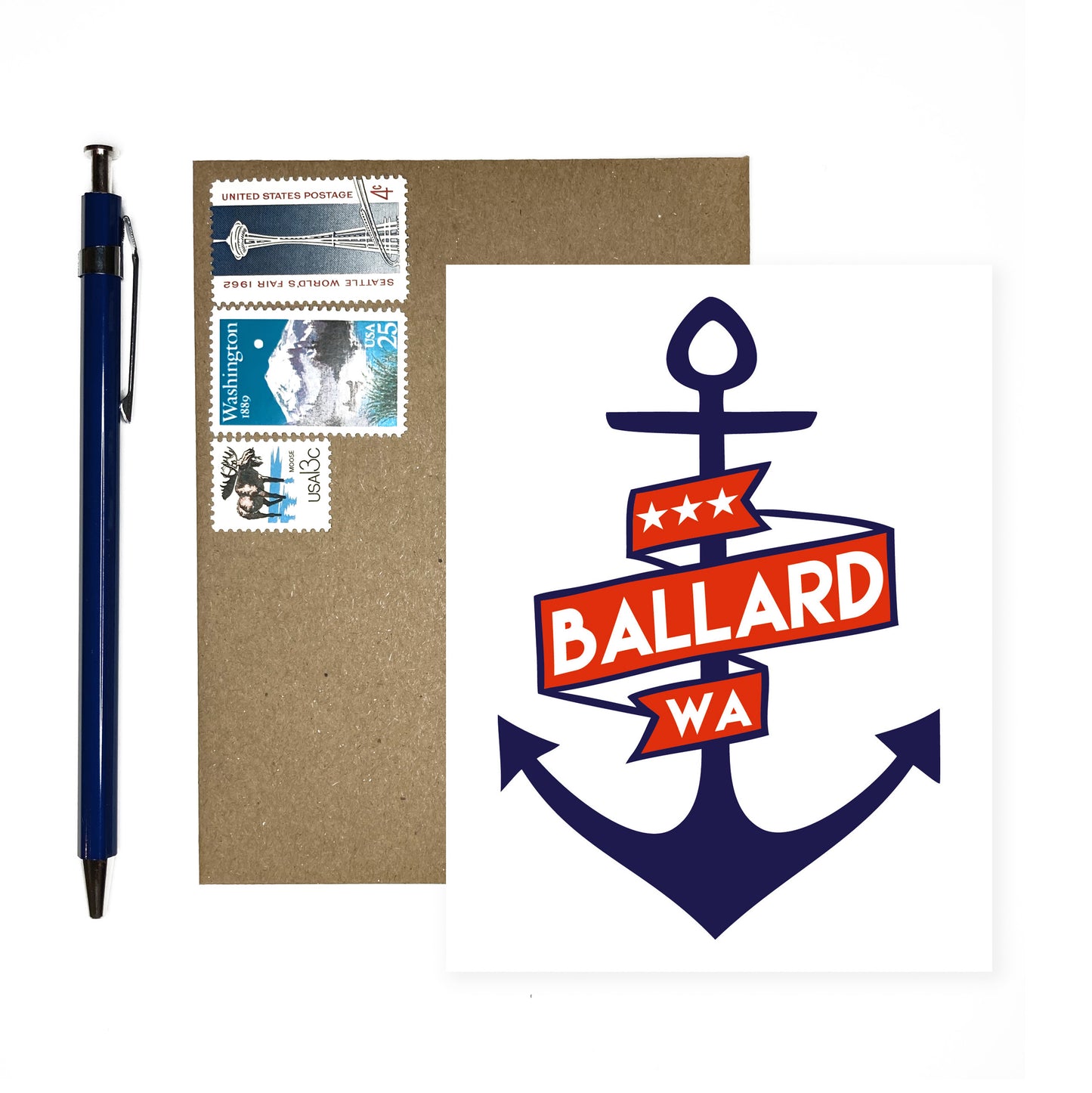 Ballard, WA -- Nautical Anchor Cards