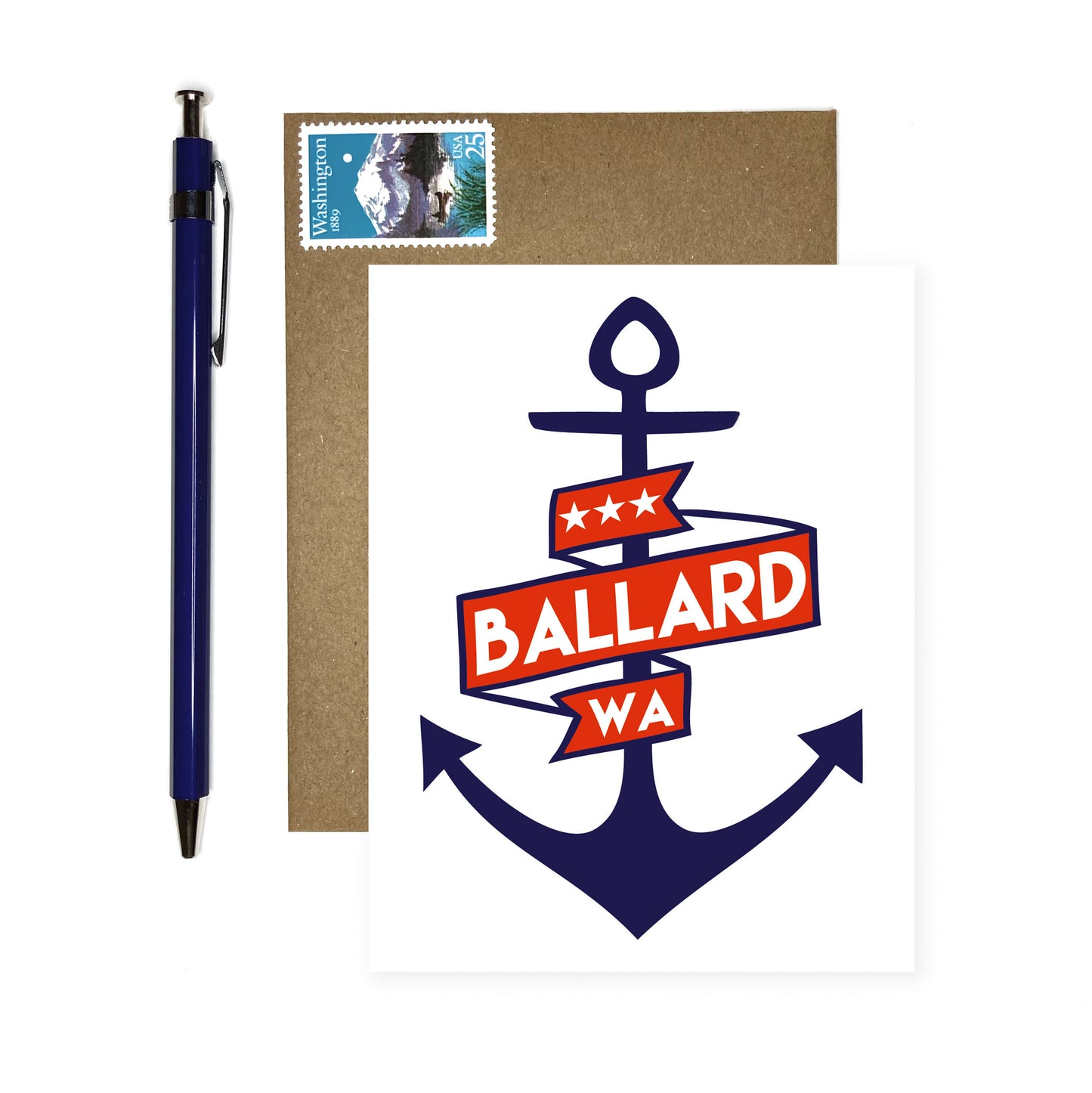Ballard, WA -- Nautical Anchor Cards
