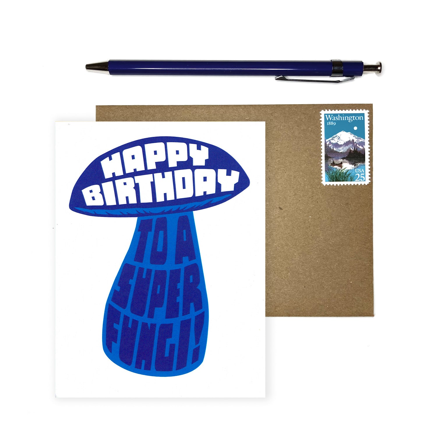 Super Fungi Punny Birthday Card