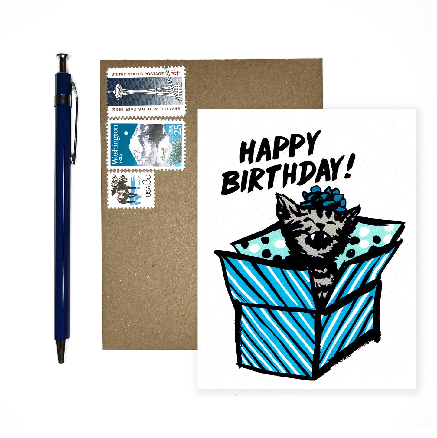 Happy Birthday Kitten Card