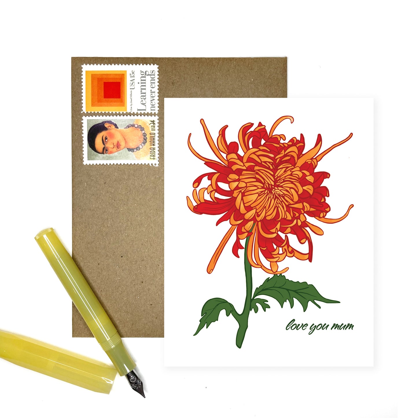 Love You Mum -- Card for Mom