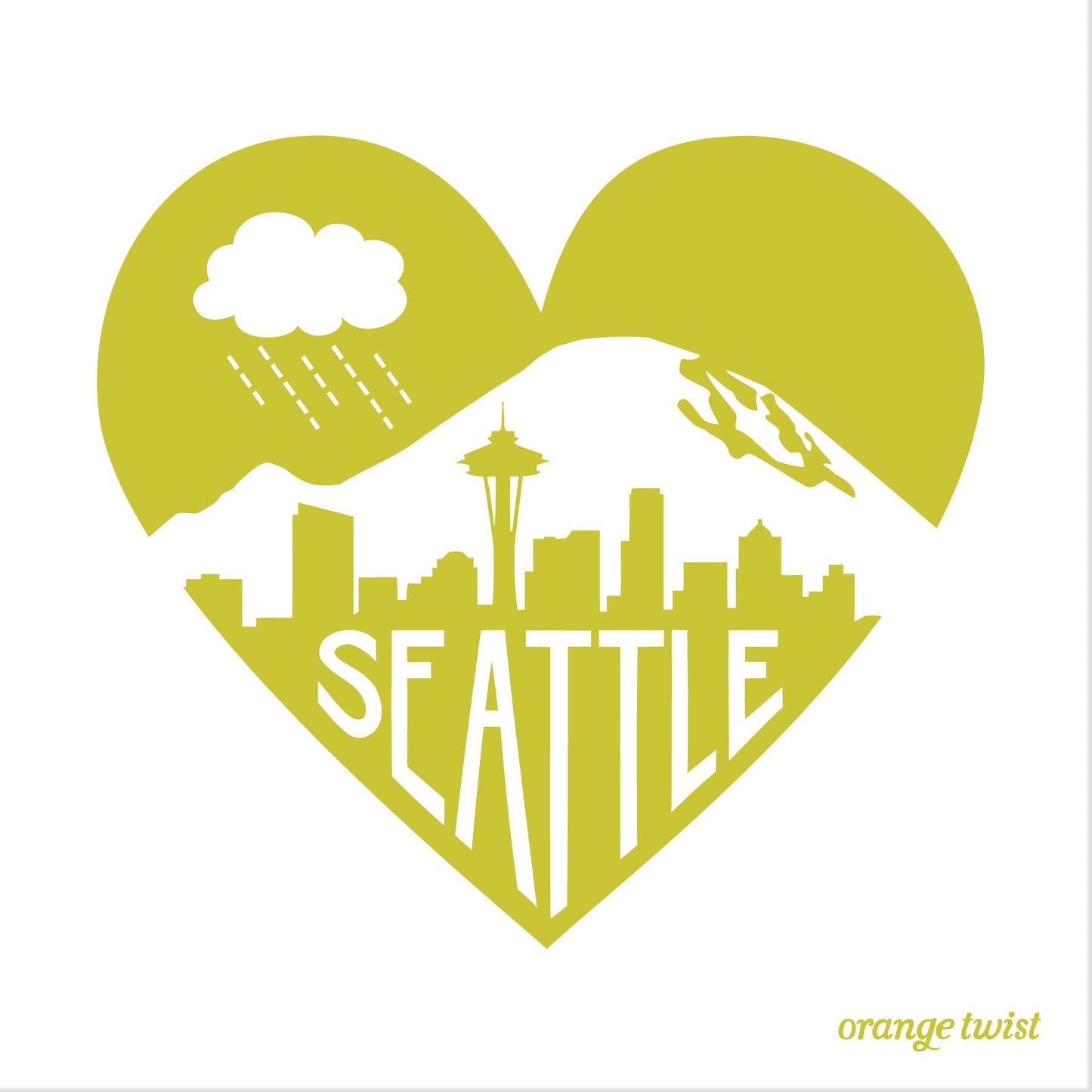 Seattle Love Prints -- Choose your Color