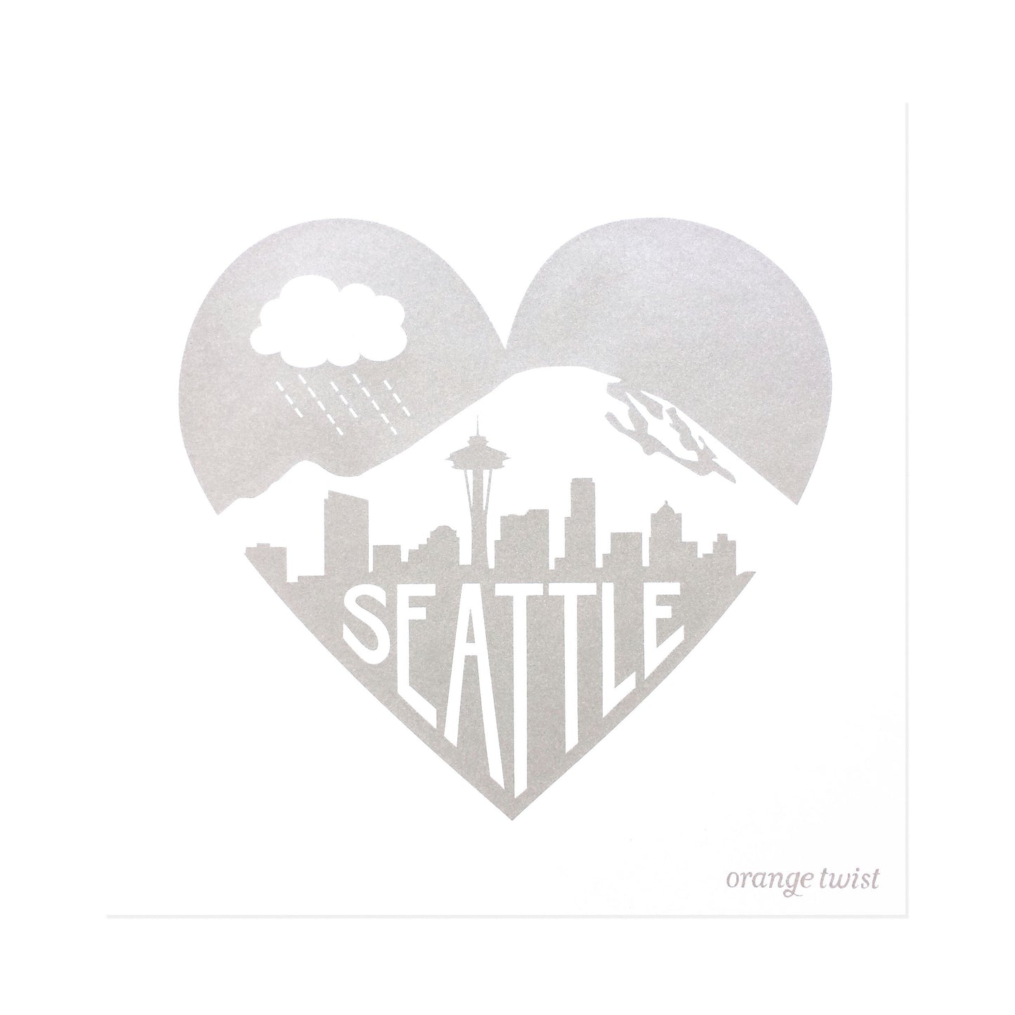 Seattle Love Prints -- Choose your Color