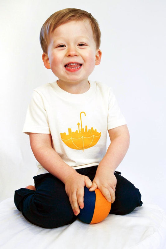 Product image for Umbrella Seattle —Screenprinted Organic Kids' Tee