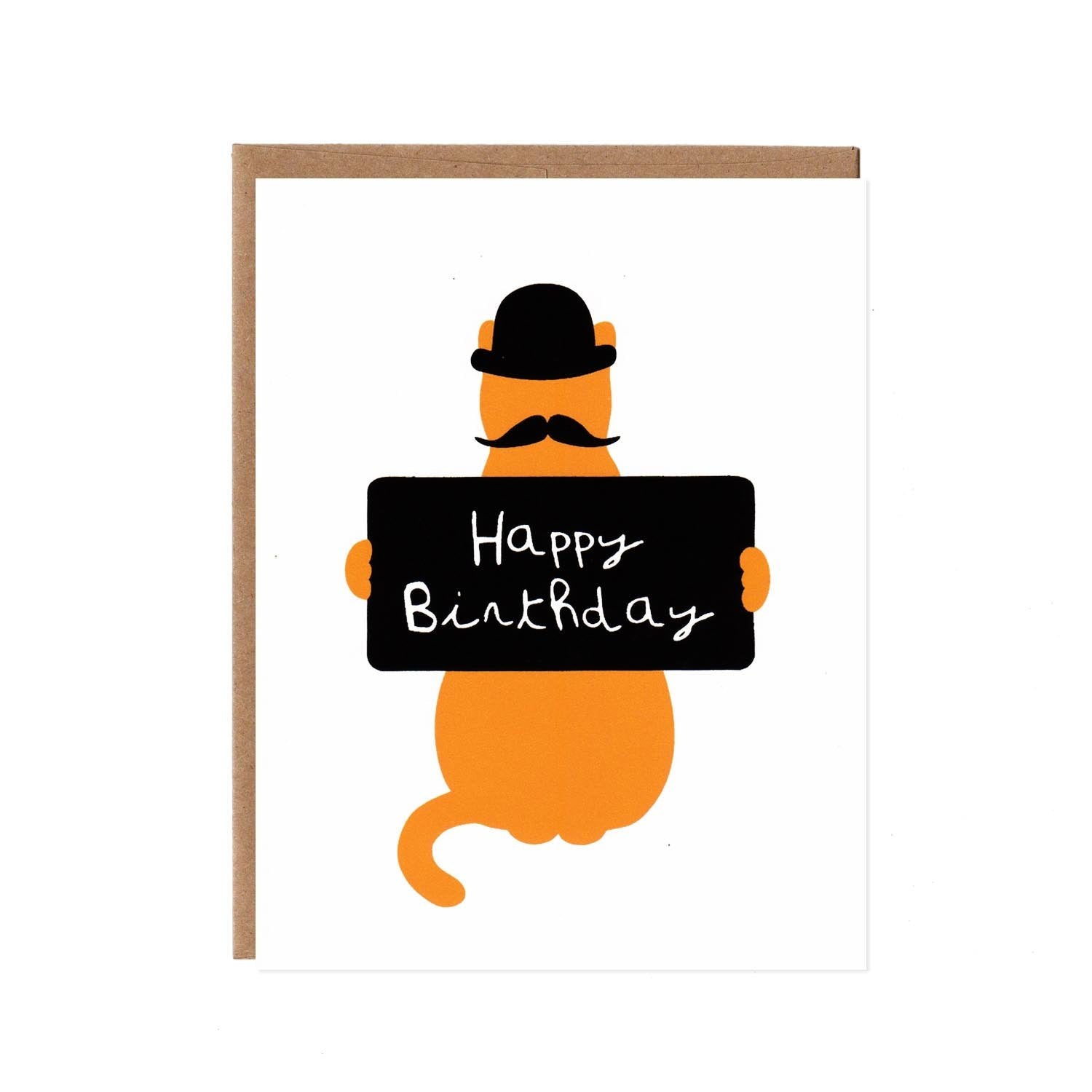 Orange Cat Happy Birthday