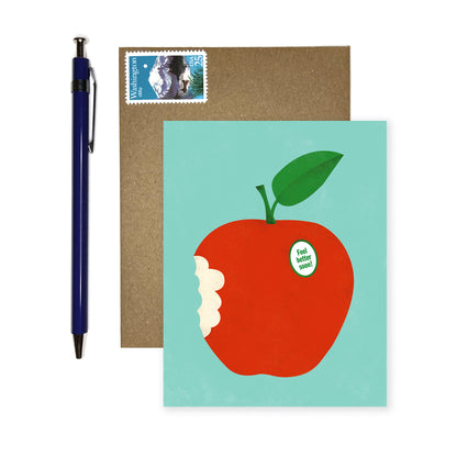 Red Apple -- Feel Better Soon Card