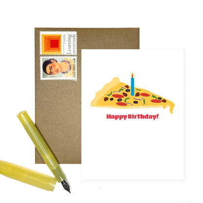 Slice of Pizza -- Happy Birthday Card