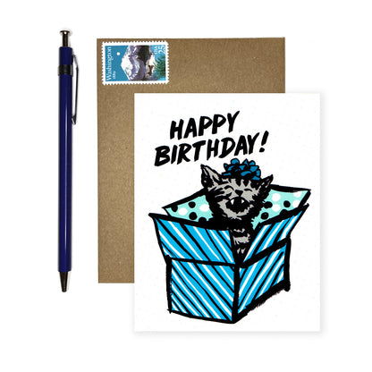 Happy Birthday Kitten Card