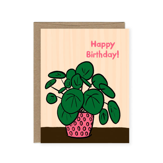 Money Plant Birthday Card