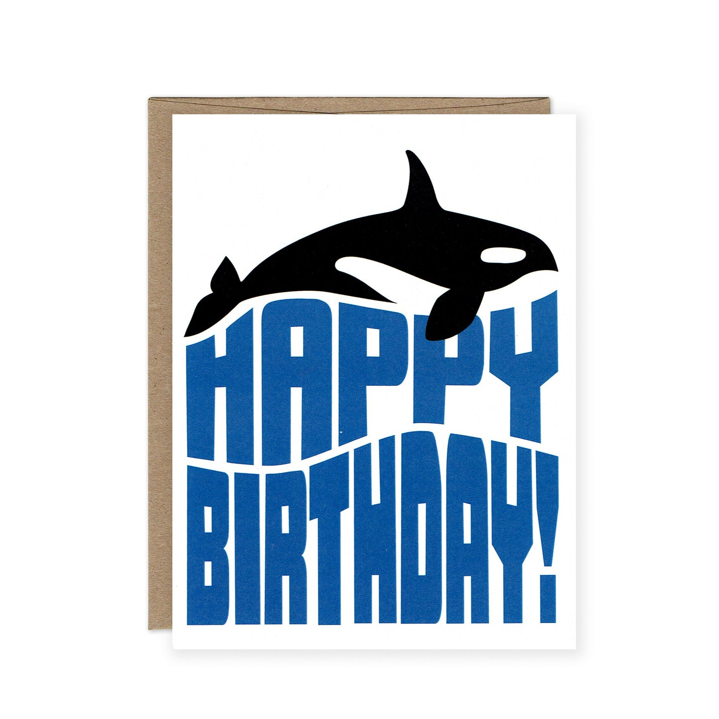 Orca Whale Birthday Card