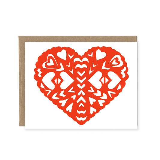 Red Valentine's Heart -- Love Card