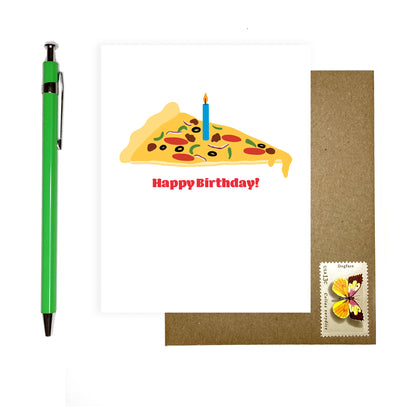 Slice of Pizza -- Happy Birthday Card