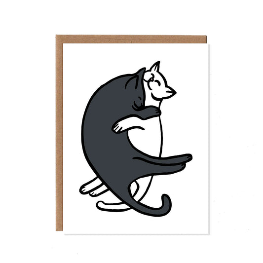 Snuggling Cats -- All Occasion Love Card