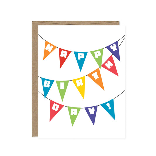 Product image for Colorful Birthday Banner Card