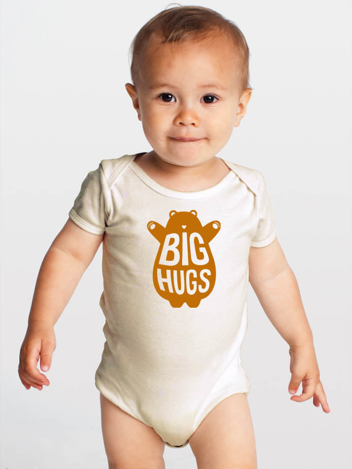 Product image for Big Hugs Brown Bear — Organic Baby One-Piece