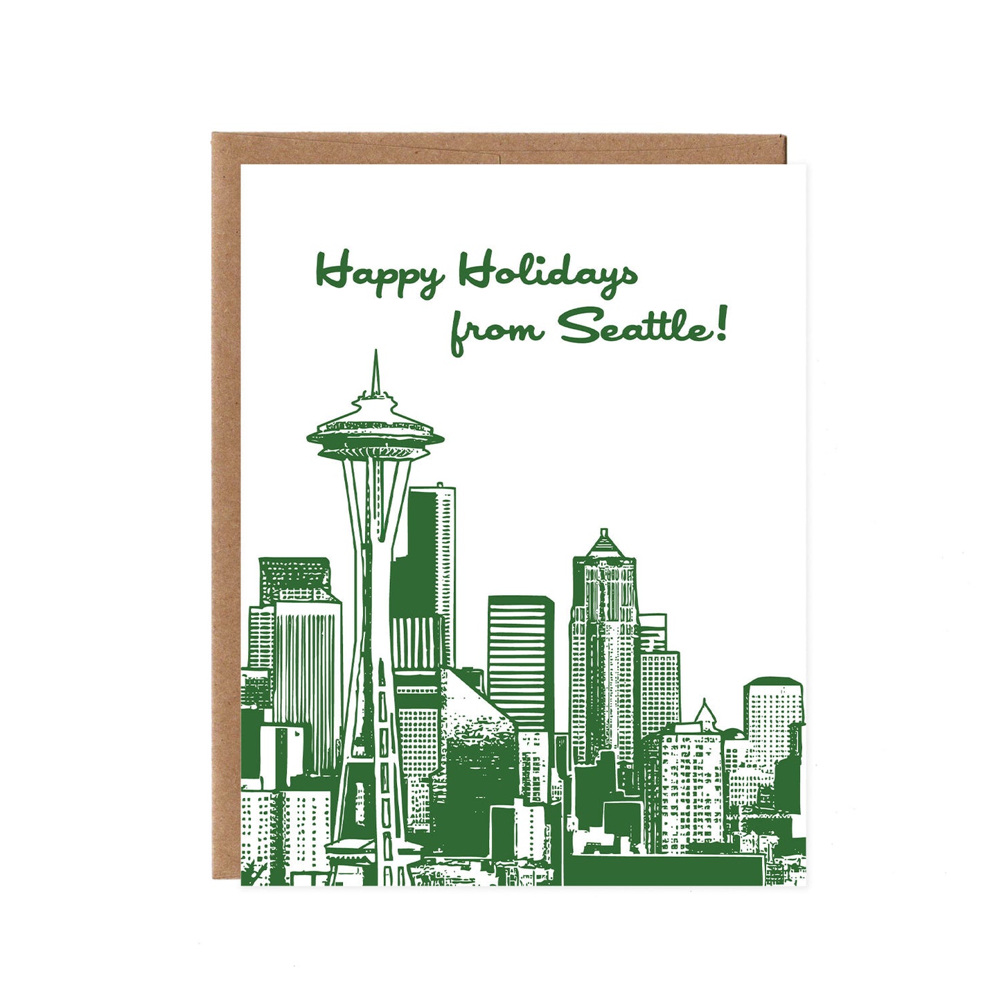 Product image for Seattle Skyline Happy Holidays Cards