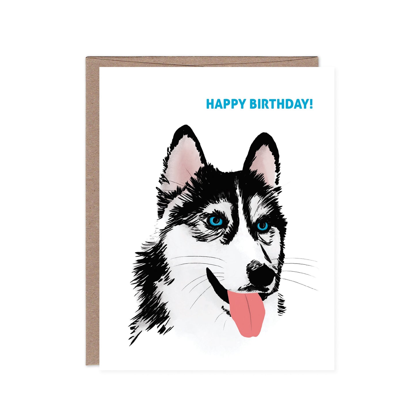 Product image for Husky Dog Happy Birthday Card