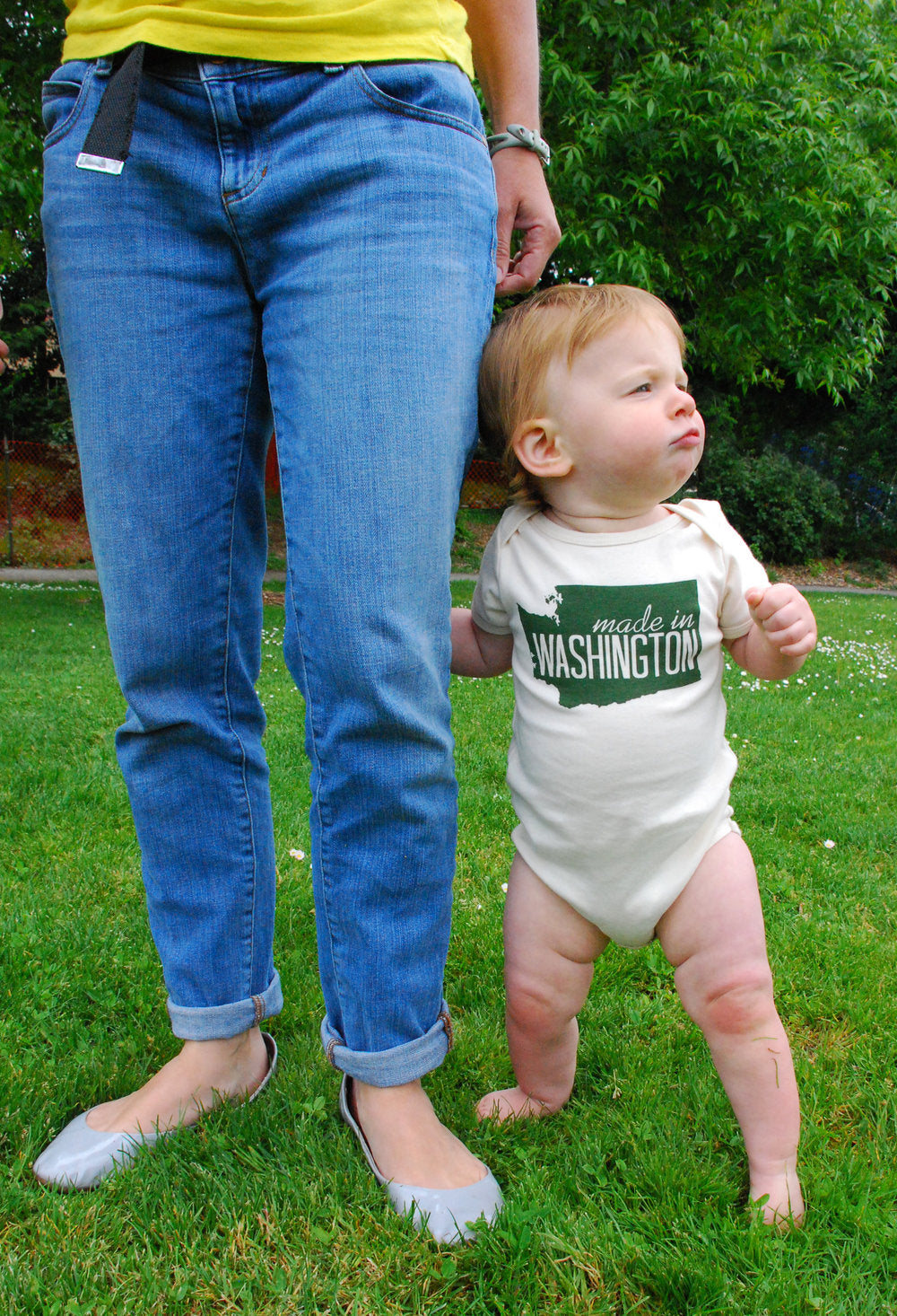 Made in Washington -- Organic Baby One-Piece, Gender Neutral