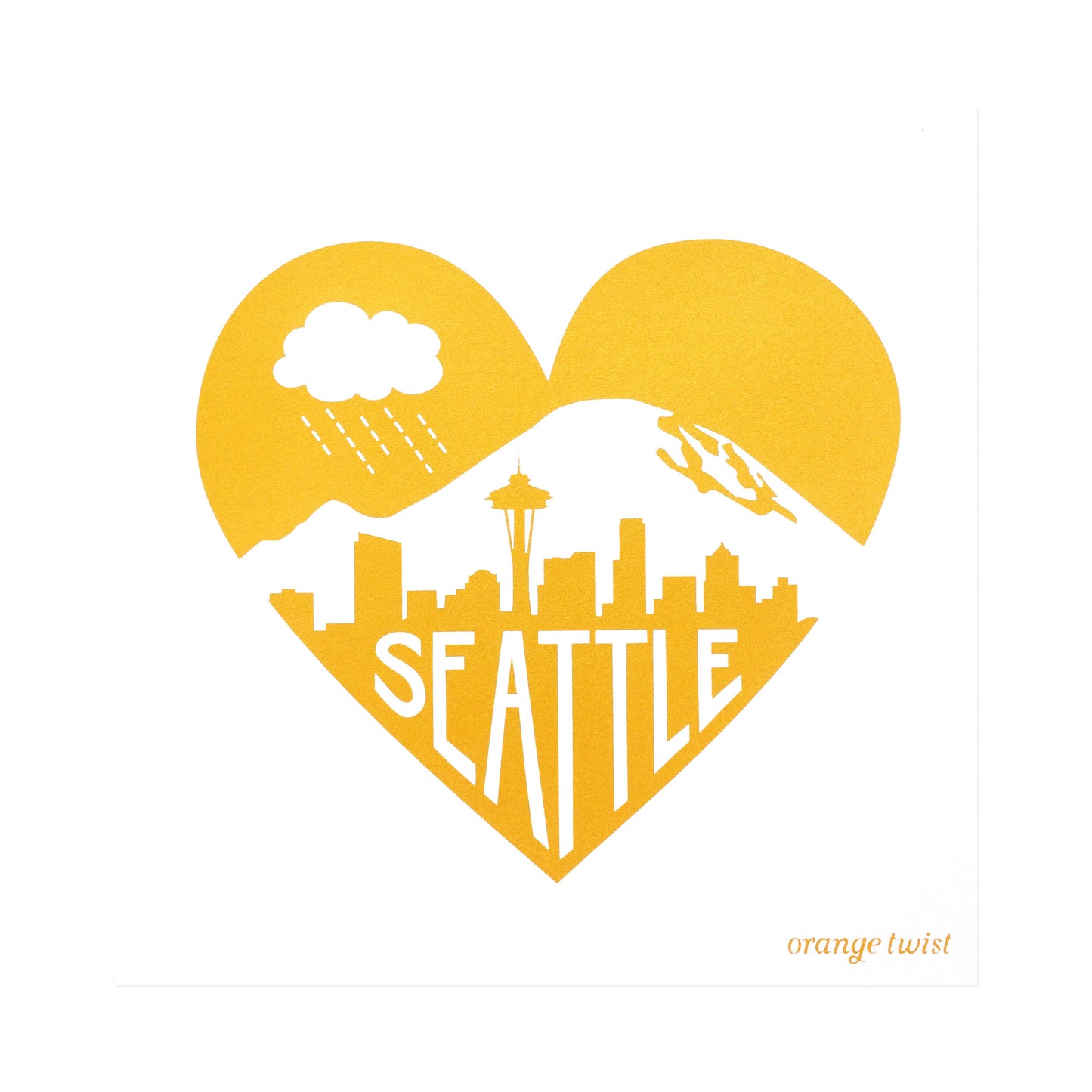 Seattle Love Prints -- Choose your Color