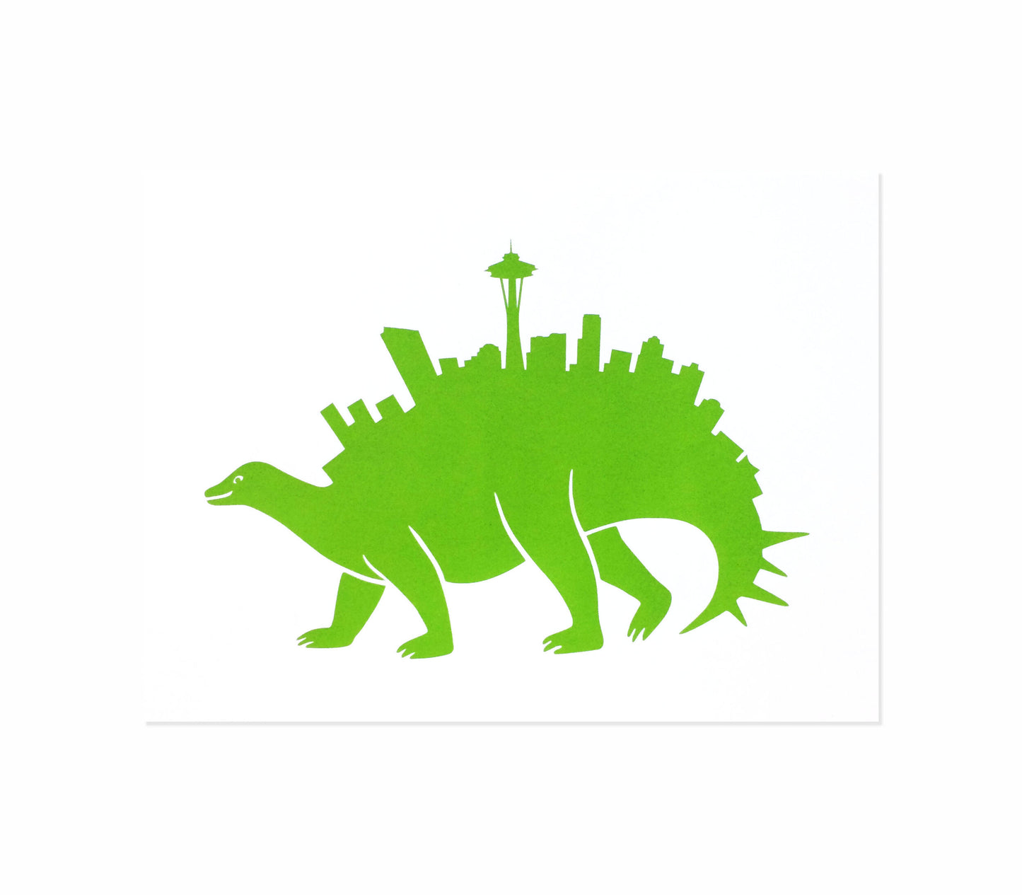 Seattlesaurus Print -- Open Edition Screenprint -- 3 Sizes