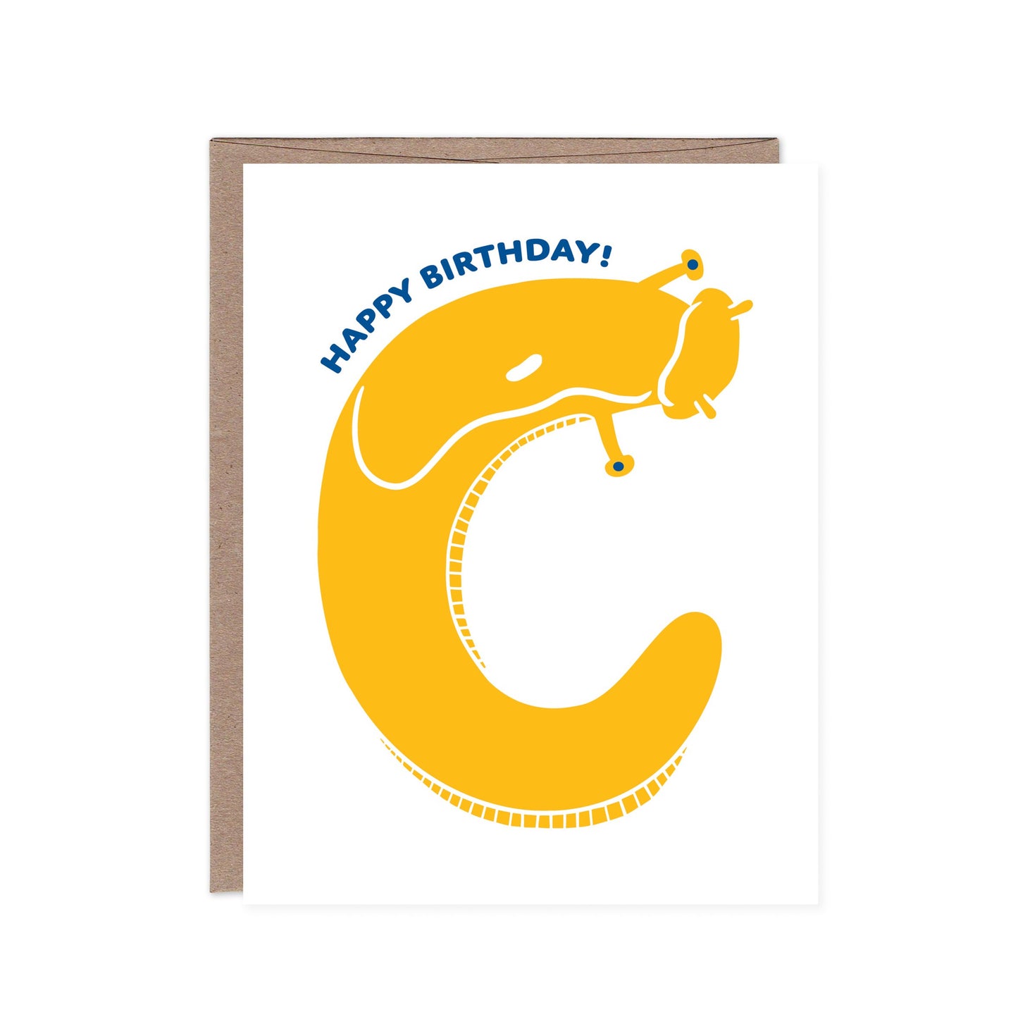 Product image for Banana Slug Happy Birthday Card
