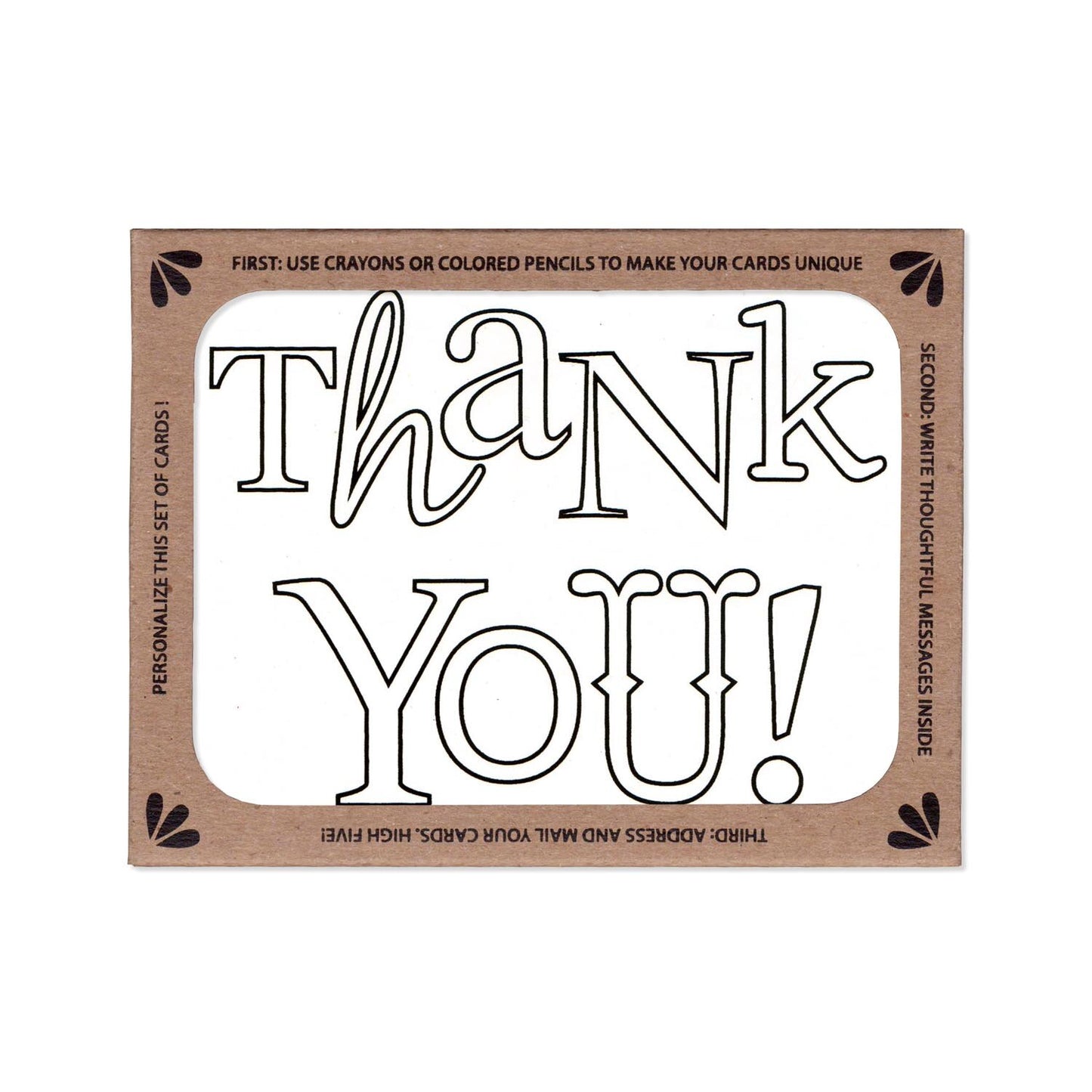 Product image for Color in Thank You -- Screenprinted Cards