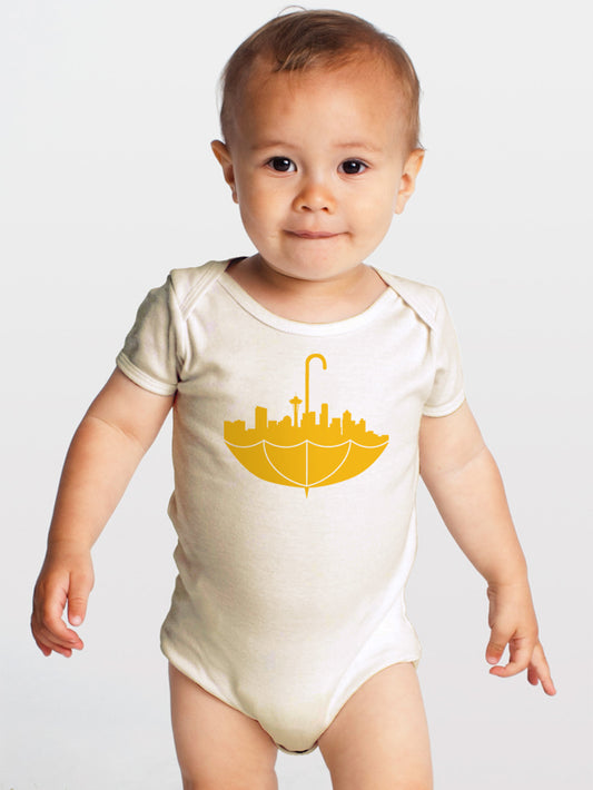 Product image for Umbrella Seattle —Screenprinted Oraganic Baby One-Piece
