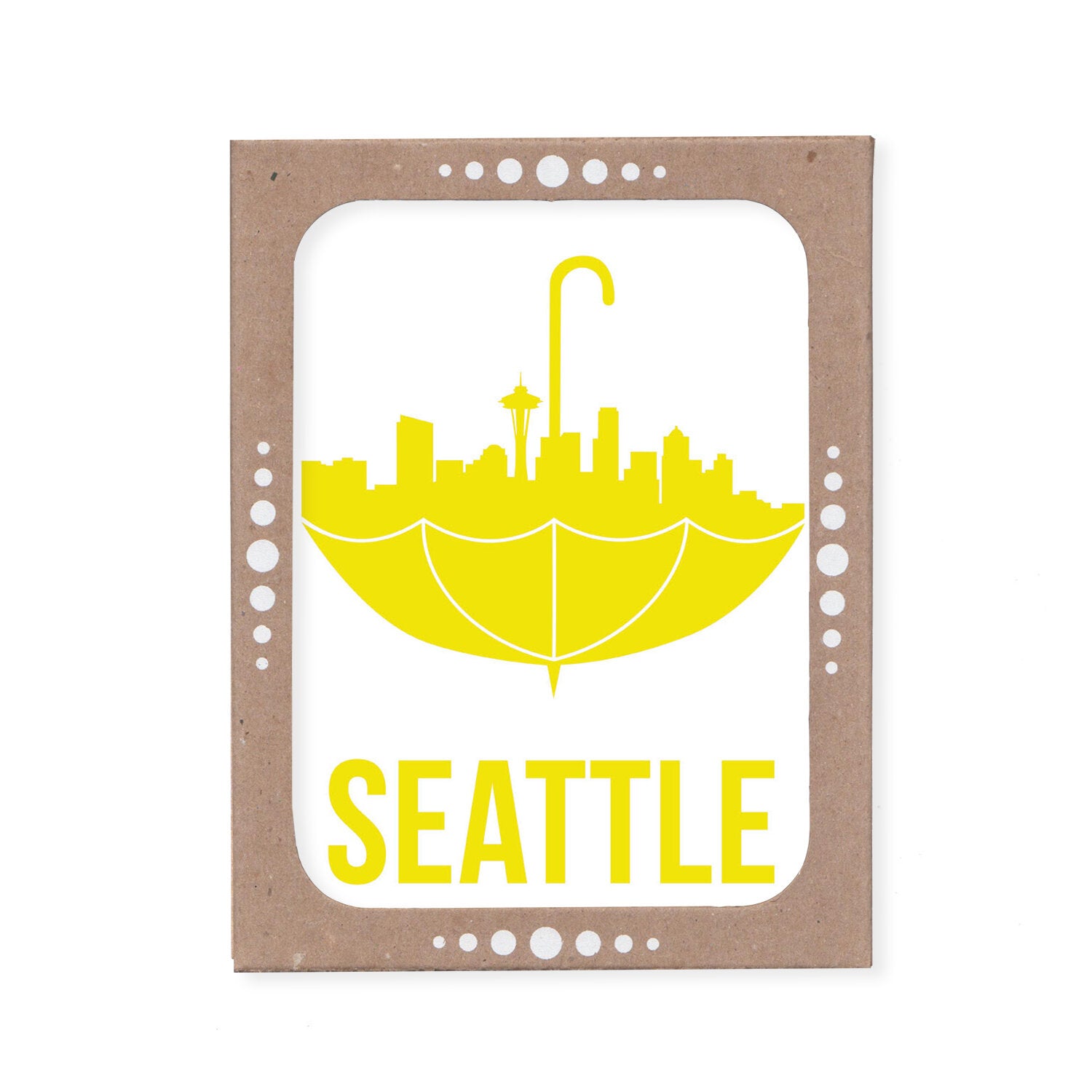 Product image for Boxed Set of Six Seattle Umbrella Cards