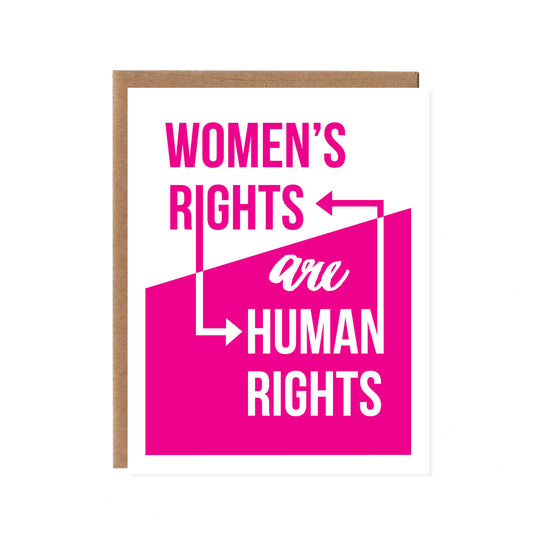 Product image for Women's Rights are Human Rights -- Screenprinted Card