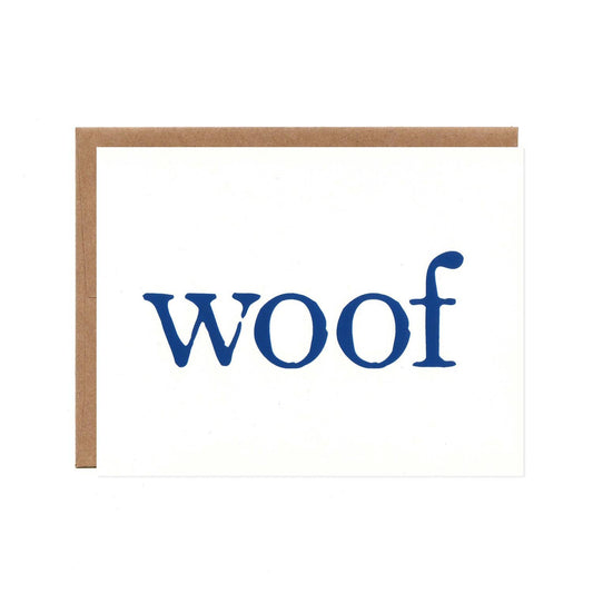 Product image for Screenprinted Dog Sympathy Card -- Woof Means...